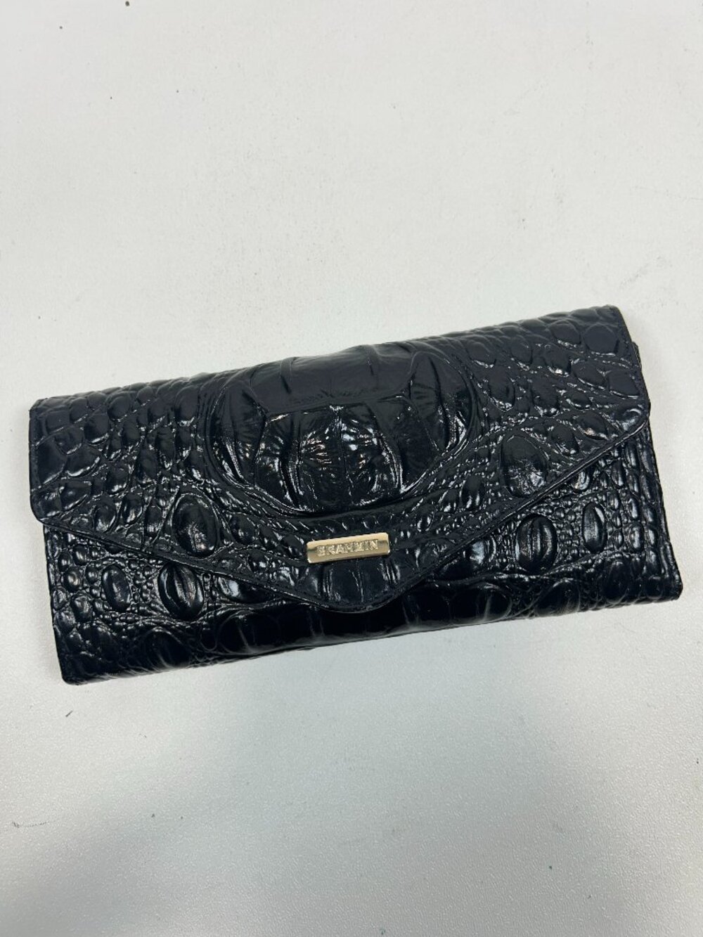 BRAHMIN Black Melbourn Veronica Envelope Wallet